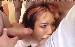Kinky kobi tai sucking huge cocks and gets plastered