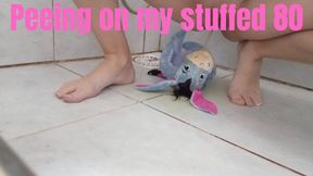 Peeing on my stuffed 80