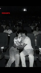 Bf Gf enjoying in movie theatre