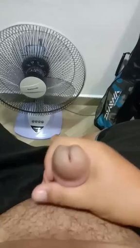 solo male moaning while playing his dick