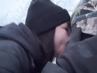 Country mother I'd like to fuck Nearly Caught Banging in the Snow