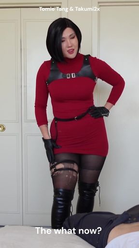Curvy black superheroine stands proudly in her professional cosplay