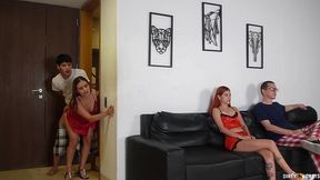 part 3: i fuck my stepmom while my girlfriend and stepdad watch tv
