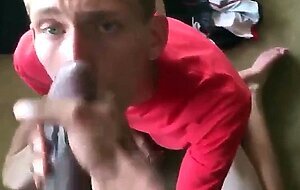 Sucking Huge Black Cock