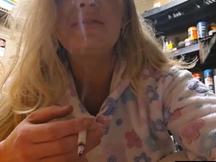 Smoking Babe Jerks You Off