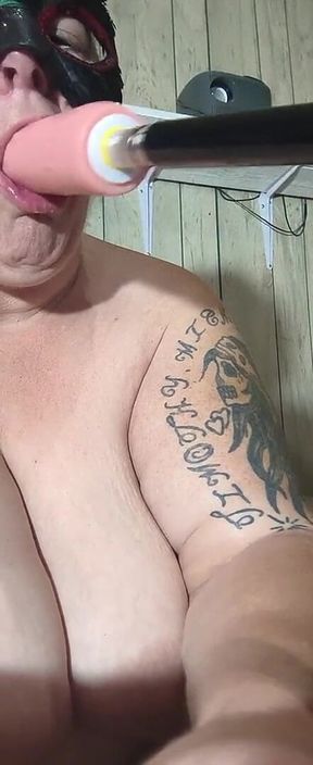 Gagging Down Your Cock Fuck Machine Style Cumming Worth Your While