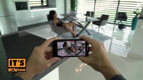 itsPOV - Petite ebony office slut Romy Indy wants to fuck you finally