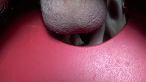 Amateur sex tape with twink sucking cock in glory holes