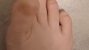 Zehen Fetisch unlackiert