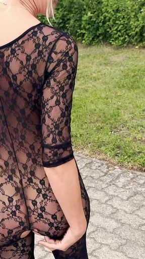 Horny Blonde Nymphomaniac Gets Her Ass Creamed on the Street