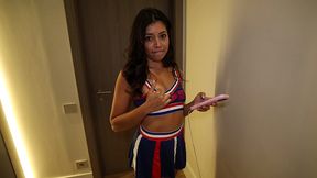 i dress up as a cheerleader for my best friend