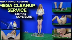 Mega Cleanup Service - Skye Blue - Mega Giantess - City Crush - Business Giantess HD