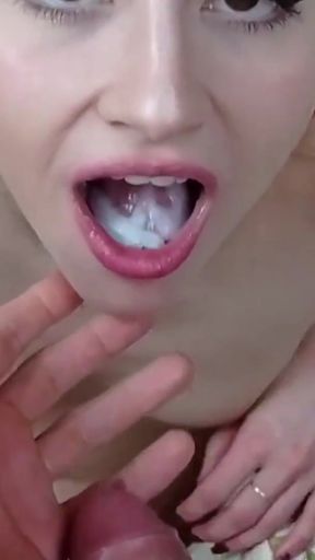 Powerful moment from "SHANAXNOW BLOWJOB DIRTY TALKING CUM IN MOUTH SWALLOW IT"