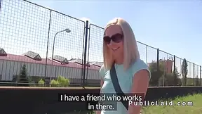 Czech Blonde Hard Pounded After Work In Public