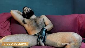 FetishHiveLive - Viggo Volkova - Hairy Stud Loves Leather Against His Cock