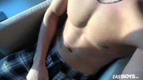 ”EastBoys - Muscle boy Tommy Gold jerks his big cock”