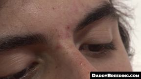 DaddyBreeding.com - Twink deviant ass fucks with inked daddy hard and fast until he m