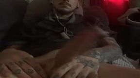 Slim Tattooed Amateur Straight Guy Masturbating!