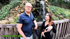 Sara Diamante Squirting in the Rain Leads to Forbidden Anal&#x1F44C; Trio - Sinful Family 4K