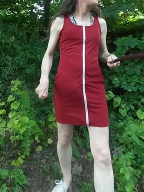 Walk in the Park with cum on street
