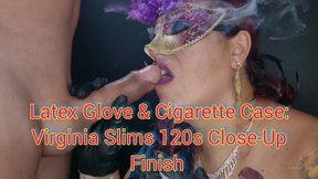 Latex Glove & Cigarette Case: Virginia Slims 120s Close-Up Finish - SGL186