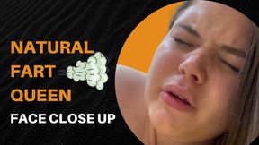 Natural Fart Queen Face Close Up