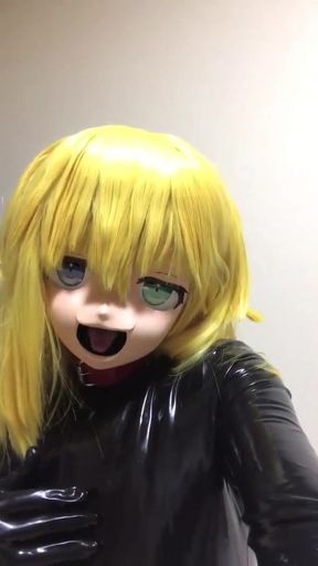 Kigurumi Ryona licking