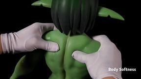 Mini Sex Doll Zarga Body Softness Display