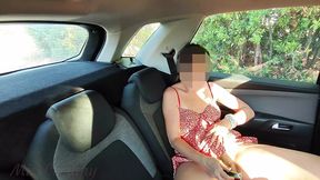 FRENCH DOGGING - Stepdaughter Shaves Pussy&#x270C; in Car &mdash;  Caught - Risky Sex Scene - Part 1