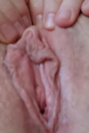 Look at that unshaven hole! Wide open meaty hairy pussy