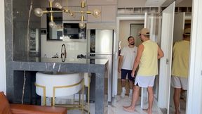 rolling her eyes with a perfect deep throat