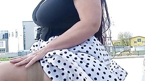 the wind also wants to look under Esmeralda's skirt