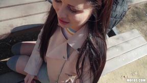 Brunette Babe Public Fuck - Cassie Right