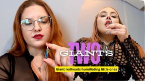 Two giant redheads humiliating the little ones (EN-1080)