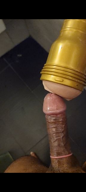 Me playing with my Fleshlight