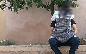 gets horny and fucks in the park with her boyfriend