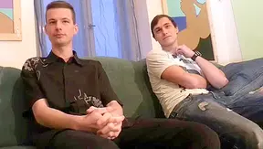Two Young Czech Boys Battle for a Hard Cock - XXX Gay