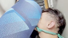 THE RICH BOY IMPRISONED IN CAPTIVITY BEING PUNISHED WITH FARTS - BY ANA AYUMI - CLIP 2