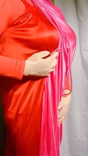 Beautiful village woman enjoying with men on the bus   Clip 2