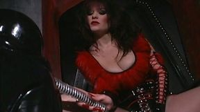 Busty mistress Arada punishes obedient sex slaves