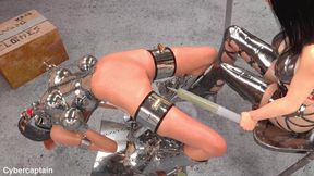 Slave in Metal Bondage