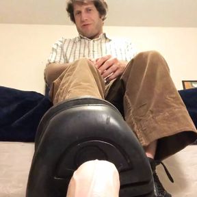 Stomp &amp; Bend Homo&#039;s Cock With Boots CBT PREVIEW