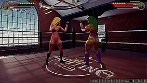 Lady Marvel Faces Off Against Nude She-Hulk in Hot 3D Battle