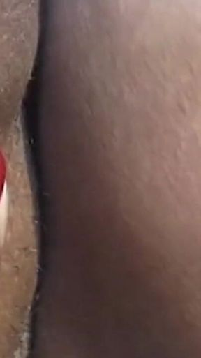 Horny Ebony Lesbians Share Toys and Tongues Outdoors