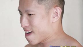 ”Asian hunk fucks his Asian jock friend while blindfolded”