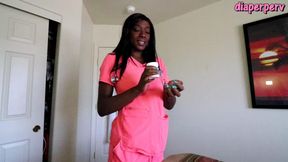 Nurse Paris Suppository and Messy Diaper Change