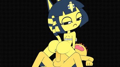 Modded with a big dick Ankha rides in HUDless beat banger