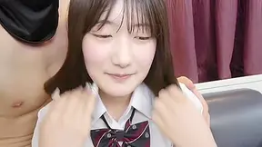 Cute Japanses Student 18+ In School Uniform