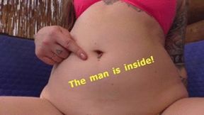 Fan live inside Angie's belly wmv