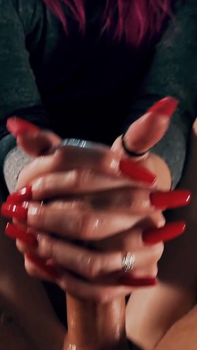 She Makes Me Moan While Jerking Me off - Huge Cum & Real Amateur Orgasm